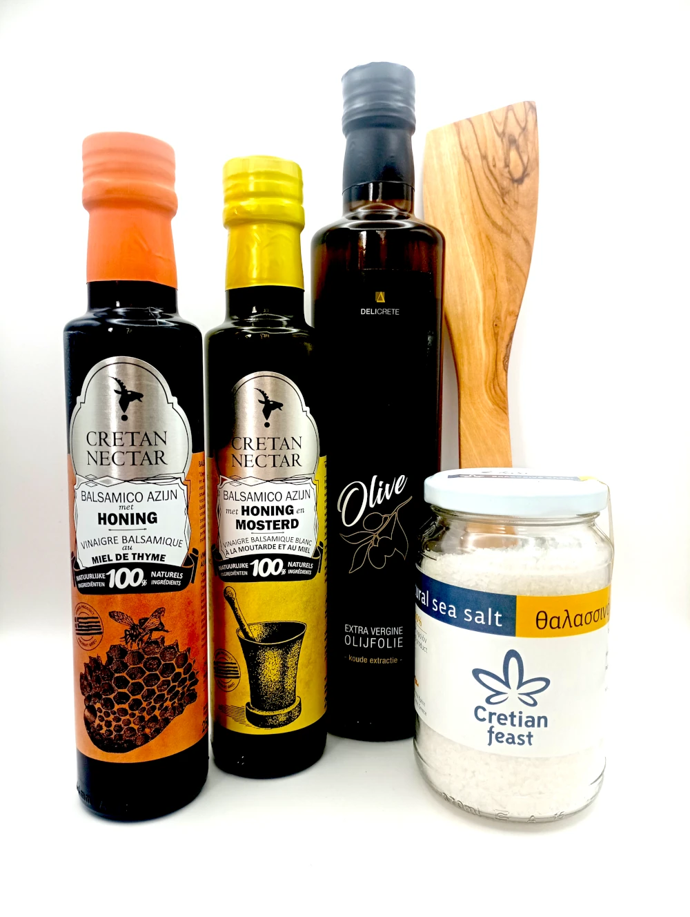 pakket cretan nectar olijfolie zout spatel